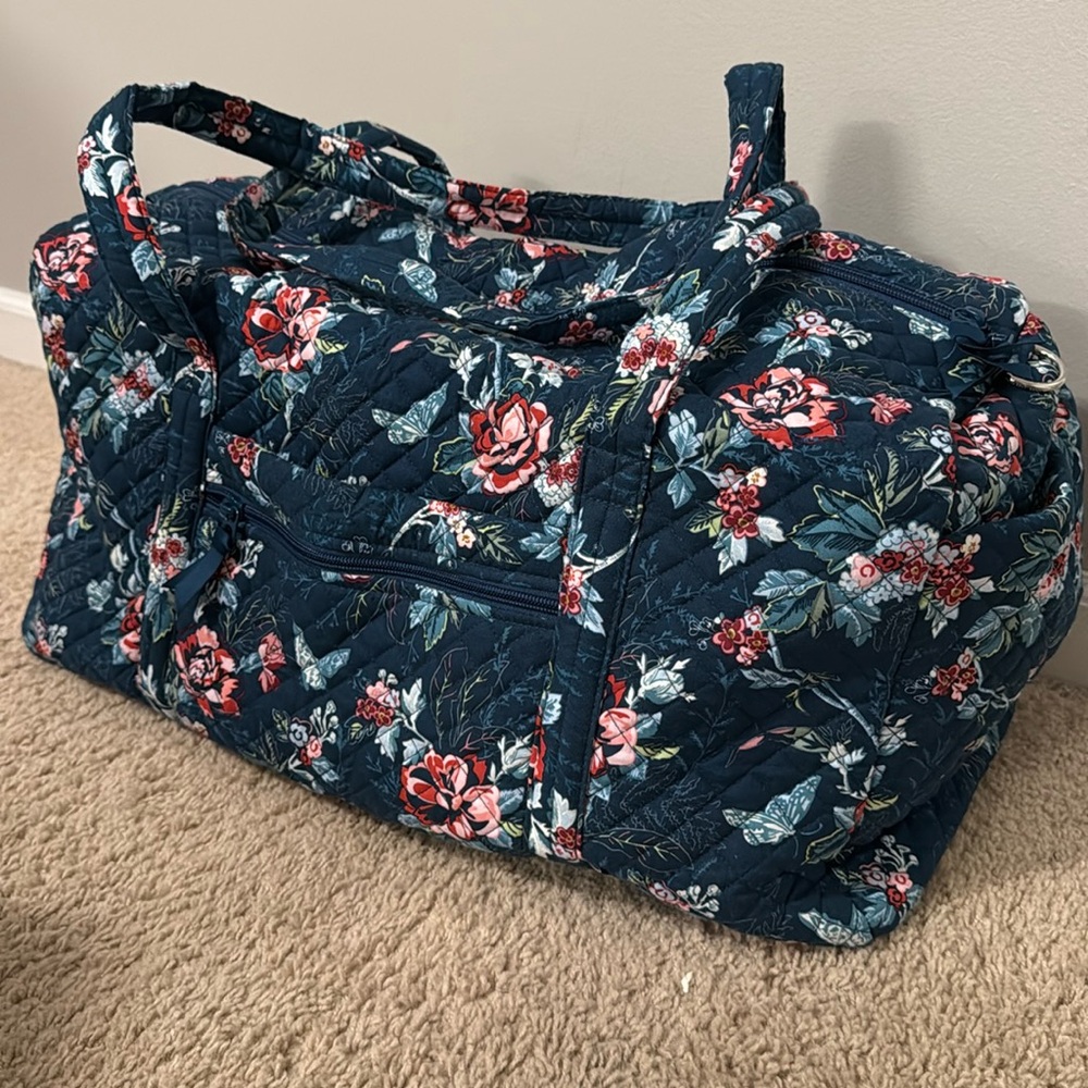 Vera Bradley Large Travel Duffel Bag, Cotton